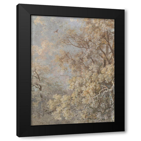 Forest Fresco II Black Modern Wood Framed Art Print with Double Matting by Barnes, Victoria