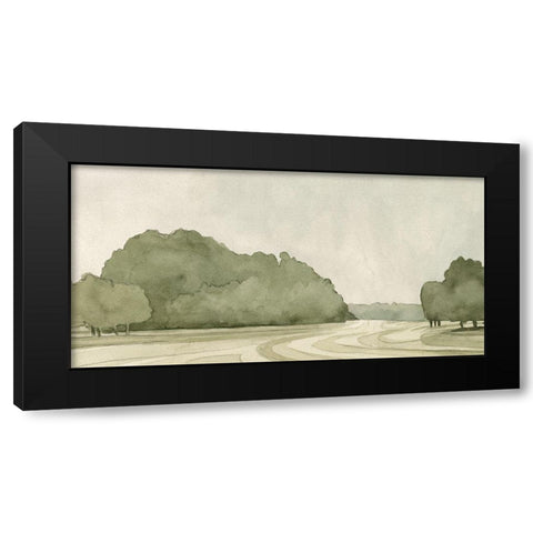 On Course I Black Modern Wood Framed Art Print by Caroline, Emma