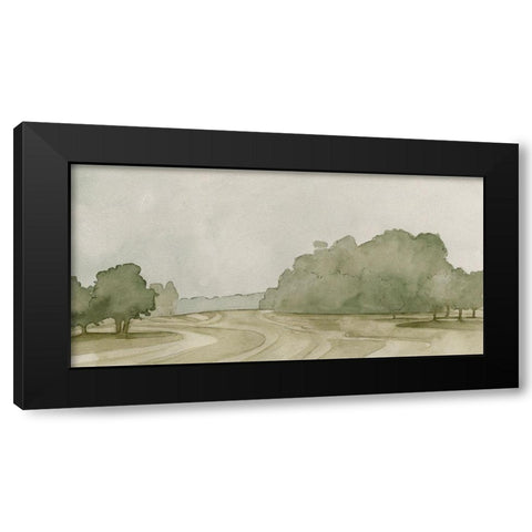 On Course II Black Modern Wood Framed Art Print by Caroline, Emma