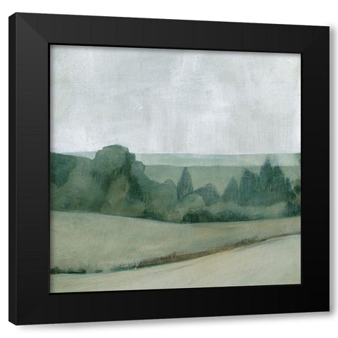 Soft Evening Landscape I Black Modern Wood Framed Art Print by Caroline, Emma