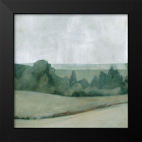 Soft Evening Landscape I Black Modern Wood Framed Art Print by Caroline, Emma