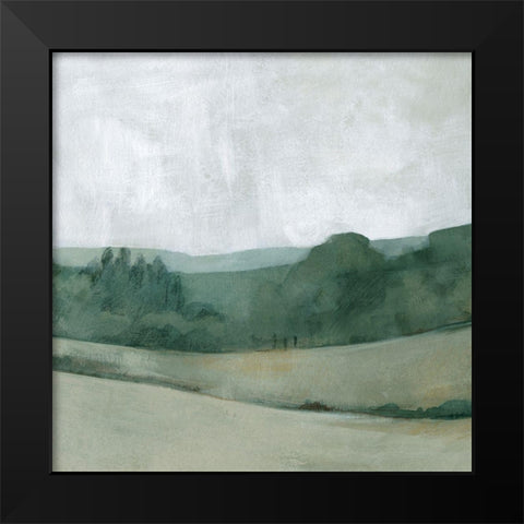 Soft Evening Landscape II Black Modern Wood Framed Art Print by Caroline, Emma