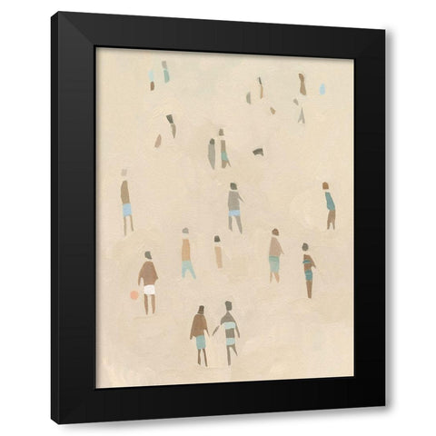 Beach Goer I Black Modern Wood Framed Art Print by Caroline, Emma