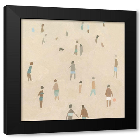 Beach Goer IV Black Modern Wood Framed Art Print with Double Matting by Caroline, Emma