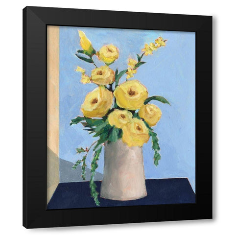 Garden Rewards I Black Modern Wood Framed Art Print by Moore, Regina