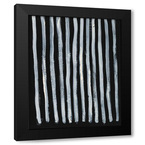 Ivory and Black IV Black Modern Wood Framed Art Print with Double Matting by Moore, Regina