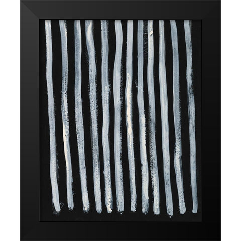 Ivory and Black IV Black Modern Wood Framed Art Print by Moore, Regina