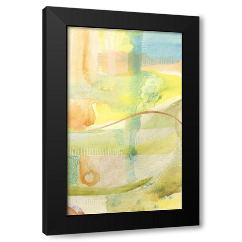 Pastel Bond II Black Modern Wood Framed Art Print with Double Matting by Moore, Regina