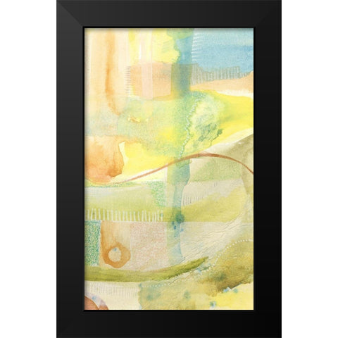 Pastel Bond II Black Modern Wood Framed Art Print by Moore, Regina