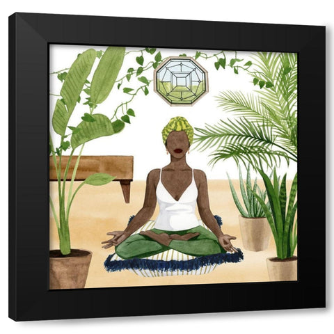 Alone Time II Black Modern Wood Framed Art Print with Double Matting by Popp, Grace