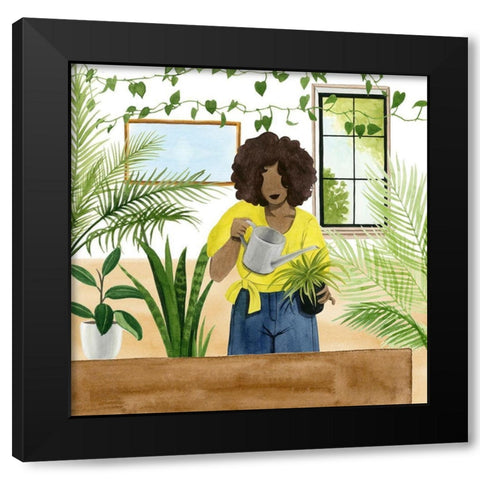 Alone Time III Black Modern Wood Framed Art Print with Double Matting by Popp, Grace