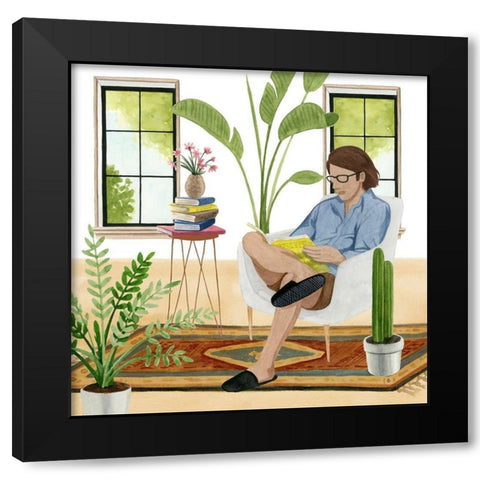 Alone Time IV Black Modern Wood Framed Art Print with Double Matting by Popp, Grace