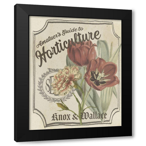 Vintage Seed Packets I Black Modern Wood Framed Art Print by Studio W