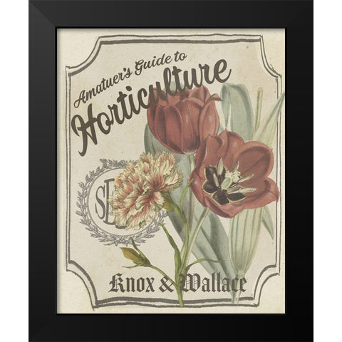 Vintage Seed Packets I Black Modern Wood Framed Art Print by Studio W