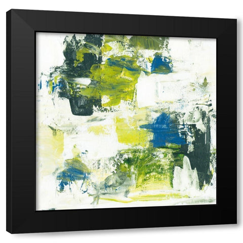 Summer Meadow I Black Modern Wood Framed Art Print with Double Matting by Wang, Melissa