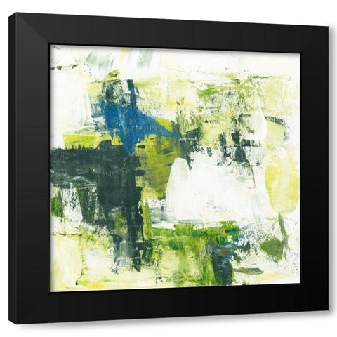 Summer Meadow II Black Modern Wood Framed Art Print with Double Matting by Wang, Melissa