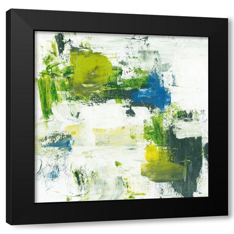 Summer Meadow III Black Modern Wood Framed Art Print with Double Matting by Wang, Melissa