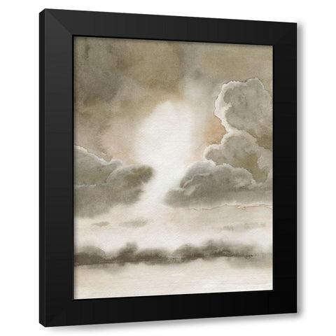 Sepia Sky I Black Modern Wood Framed Art Print with Double Matting by Popp, Grace