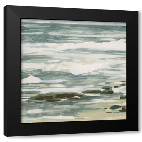 Low Tide I Black Modern Wood Framed Art Print by Caroline, Emma