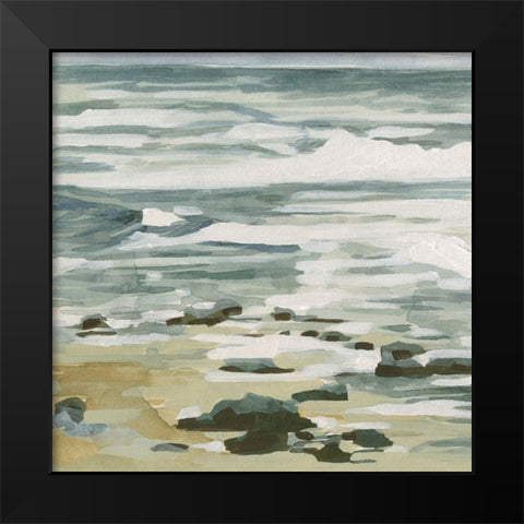 Low Tide II Black Modern Wood Framed Art Print by Caroline, Emma