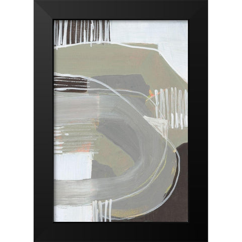 Arching Neutrals I Black Modern Wood Framed Art Print by Goldberger, Jennifer