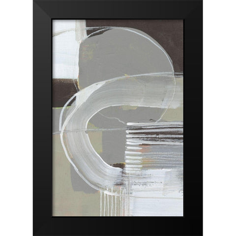 Arching Neutrals II Black Modern Wood Framed Art Print by Goldberger, Jennifer