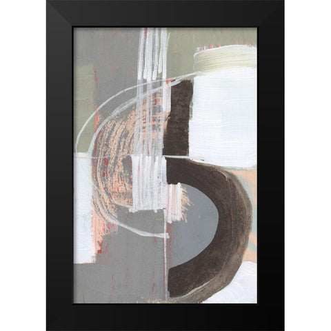 Arching Neutrals III Black Modern Wood Framed Art Print by Goldberger, Jennifer