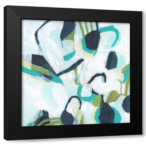 Floating Lanterns I Black Modern Wood Framed Art Print with Double Matting by Vess, June Erica