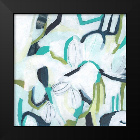 Floating Lanterns II Black Modern Wood Framed Art Print by Vess, June Erica