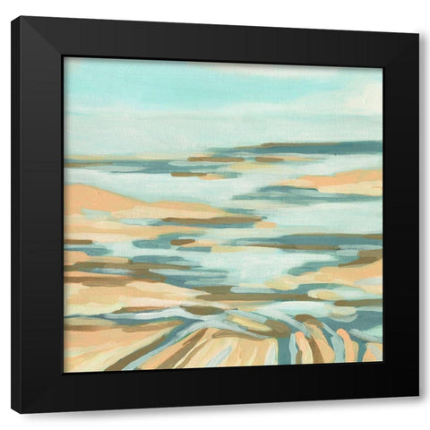 Sand Shoals I Black Modern Wood Framed Art Print by Vess, June Erica