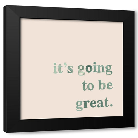 Sunny Sentiments II Black Modern Wood Framed Art Print with Double Matting by Parker, Jennifer Paxton