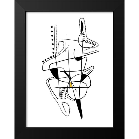 All That Jazz I Black Modern Wood Framed Art Print by Holman, Nicholas
