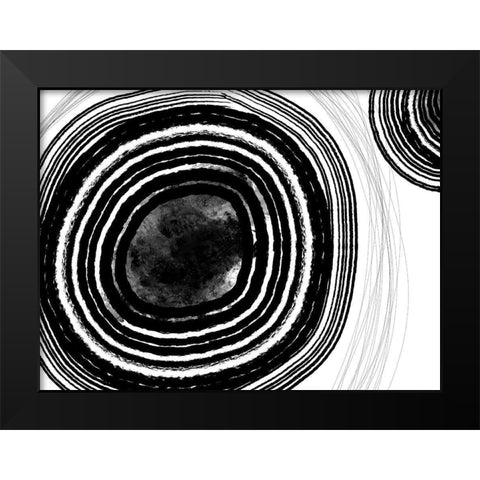 Under the Microscope I Black Modern Wood Framed Art Print by Holman, Nicholas