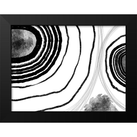 Under the Microscope II Black Modern Wood Framed Art Print by Holman, Nicholas