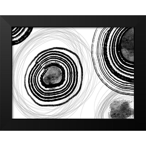Under the Microscope III Black Modern Wood Framed Art Print by Holman, Nicholas