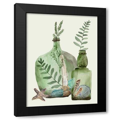 Ocean in a Bottle III Black Modern Wood Framed Art Print with Double Matting by Wang, Melissa