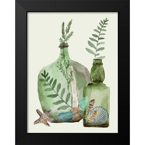 Ocean in a Bottle III Black Modern Wood Framed Art Print by Wang, Melissa