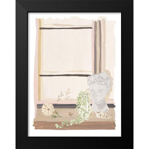 By My Window II Black Modern Wood Framed Art Print by Wang, Melissa