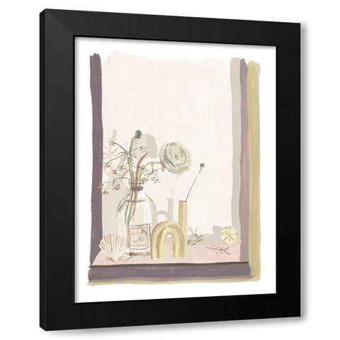 By My Window III Black Modern Wood Framed Art Print with Double Matting by Wang, Melissa