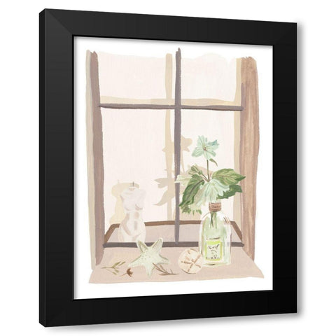 By My Window IV Black Modern Wood Framed Art Print with Double Matting by Wang, Melissa