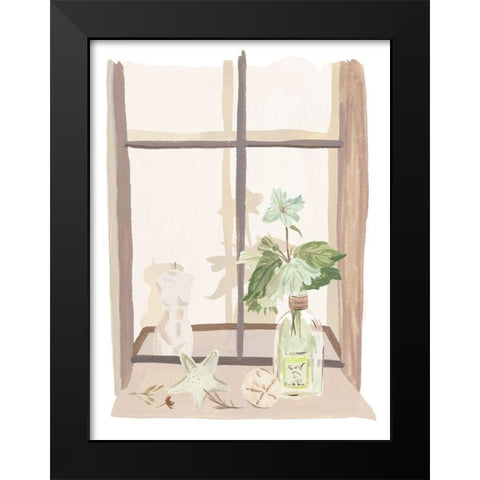 By My Window IV Black Modern Wood Framed Art Print by Wang, Melissa