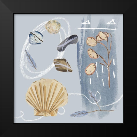 Deep Sea II Black Modern Wood Framed Art Print by Wang, Melissa