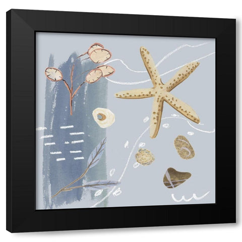 Deep Sea III Black Modern Wood Framed Art Print with Double Matting by Wang, Melissa