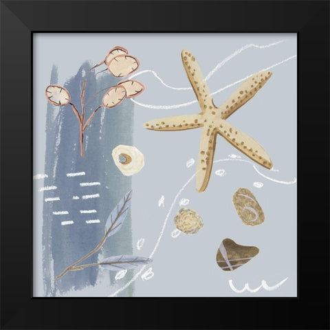 Deep Sea III Black Modern Wood Framed Art Print by Wang, Melissa