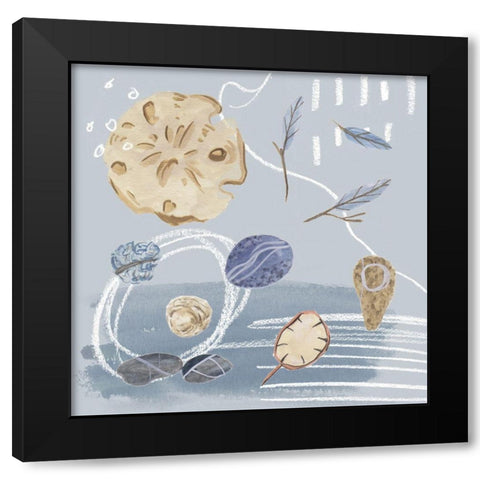 Deep Sea IV Black Modern Wood Framed Art Print with Double Matting by Wang, Melissa