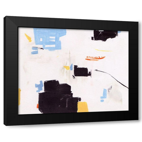 Inland Sands I Black Modern Wood Framed Art Print with Double Matting by Wang, Melissa