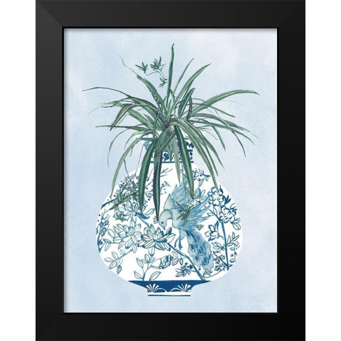 Moonlight Vase III Black Modern Wood Framed Art Print by Wang, Melissa