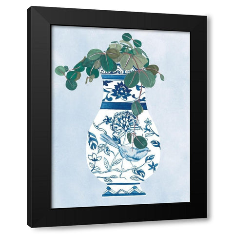 Moonlight Vase IV Black Modern Wood Framed Art Print by Wang, Melissa