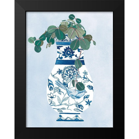 Moonlight Vase IV Black Modern Wood Framed Art Print by Wang, Melissa