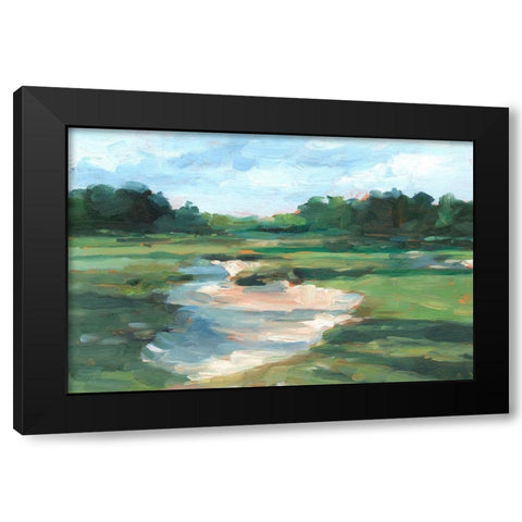 Golf Course Study I Black Modern Wood Framed Art Print with Double Matting by Harper, Ethan